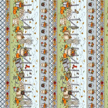 Load image into Gallery viewer, Sweater Weather by Kris Lammers for Maywood Studio - Border Print Background Blue