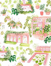 Charger l'image dans la galerie, Orangerie par Caitlin Wallace-Rowland pour Dear Stella Design - Background White Formal Gardens