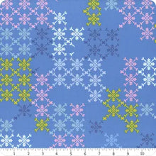 Load image into Gallery viewer, Hampton Court by Karen Lewis for Figo Fabrics - Background Blue Trellis