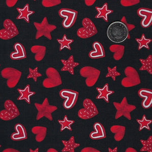 Penguin Party by Pam Vale for Camelot Fabrics - Background Black Let's Celebrate