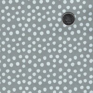 Penguin Party par Pam Vale pour Camelot Fabrics - Background Grey Snowball Fight