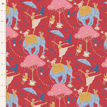 Load image into Gallery viewer, Jubilee by Tilda Fabrics - Background Red Circus Life

