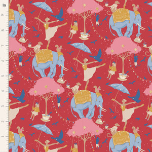 Jubilee par Tilda Fabrics - Background Red Circus Life