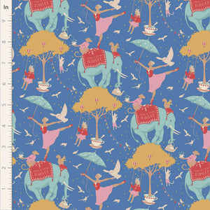 Jubilee par Tilda Fabrics - Background Blue Circus Life
