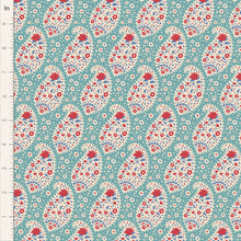 Load image into Gallery viewer, Jubilee by Tilda Fabrics - Background Teal Teardrop
