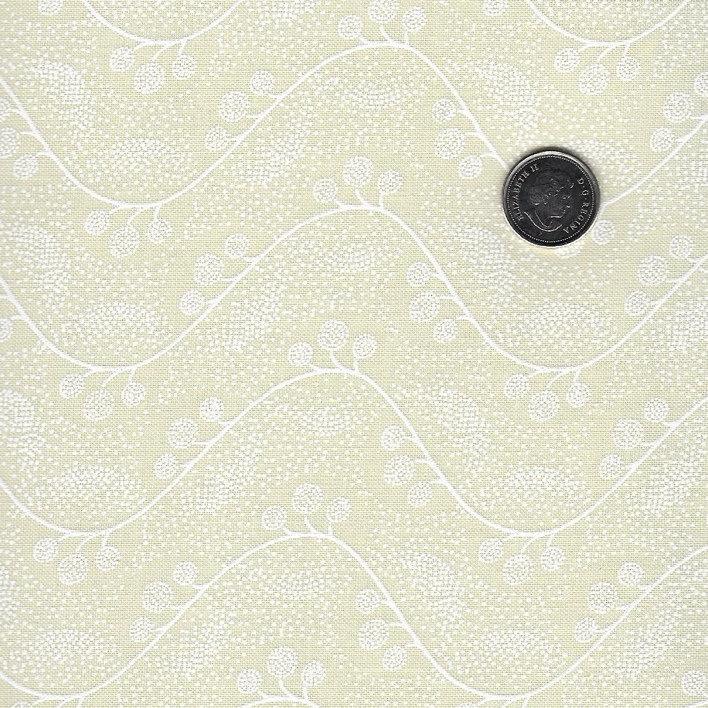 Classic Tone on Tone par Mook Fabrics - Background Ivory Ginco