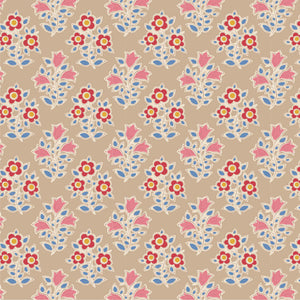 Jubilee par Tilda Fabrics - Background Sand Farm Flowers