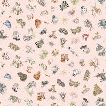 Load image into Gallery viewer, Together is Better by Hannah Dale for Maywood Studio - Background Pale Pink Tossed Animals
