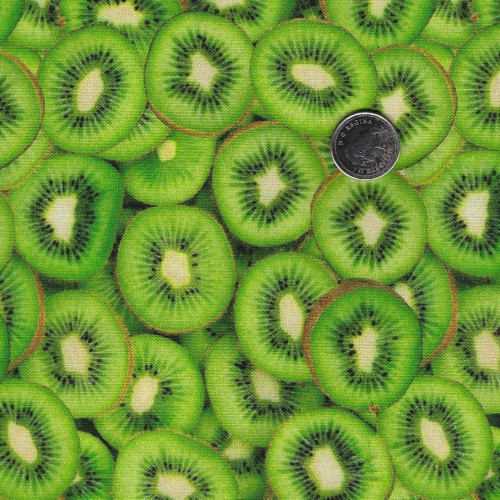 Fruits & Vegetables par Mook Fabrics - Kiwi