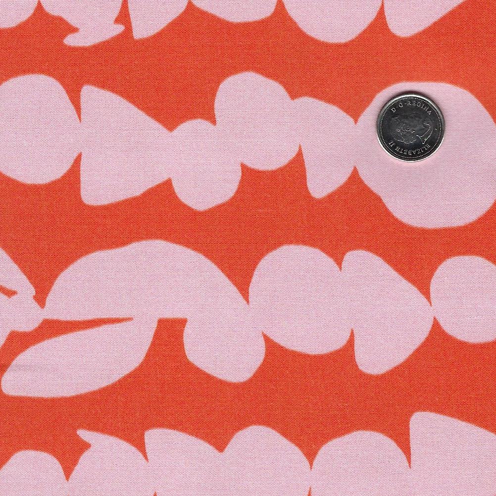 Bright Forest by Maria Montiel for Paintbrush Studio Fabrics - Background Orange Shape Stripe