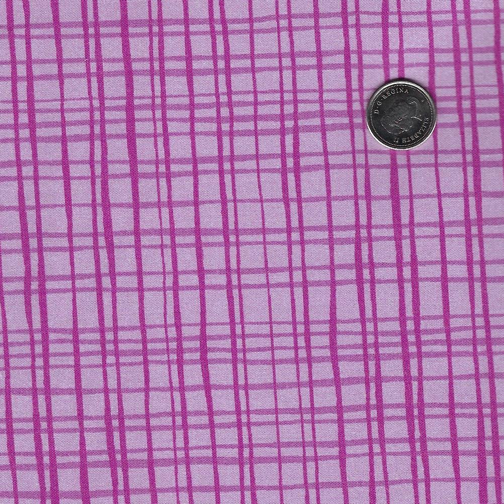 Between the Lines par Paintbrush Studio Fabrics - Mulberry Tone on Tone