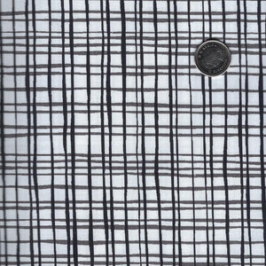 Between the Lines par Paintbrush Studio Fabrics - Black & White