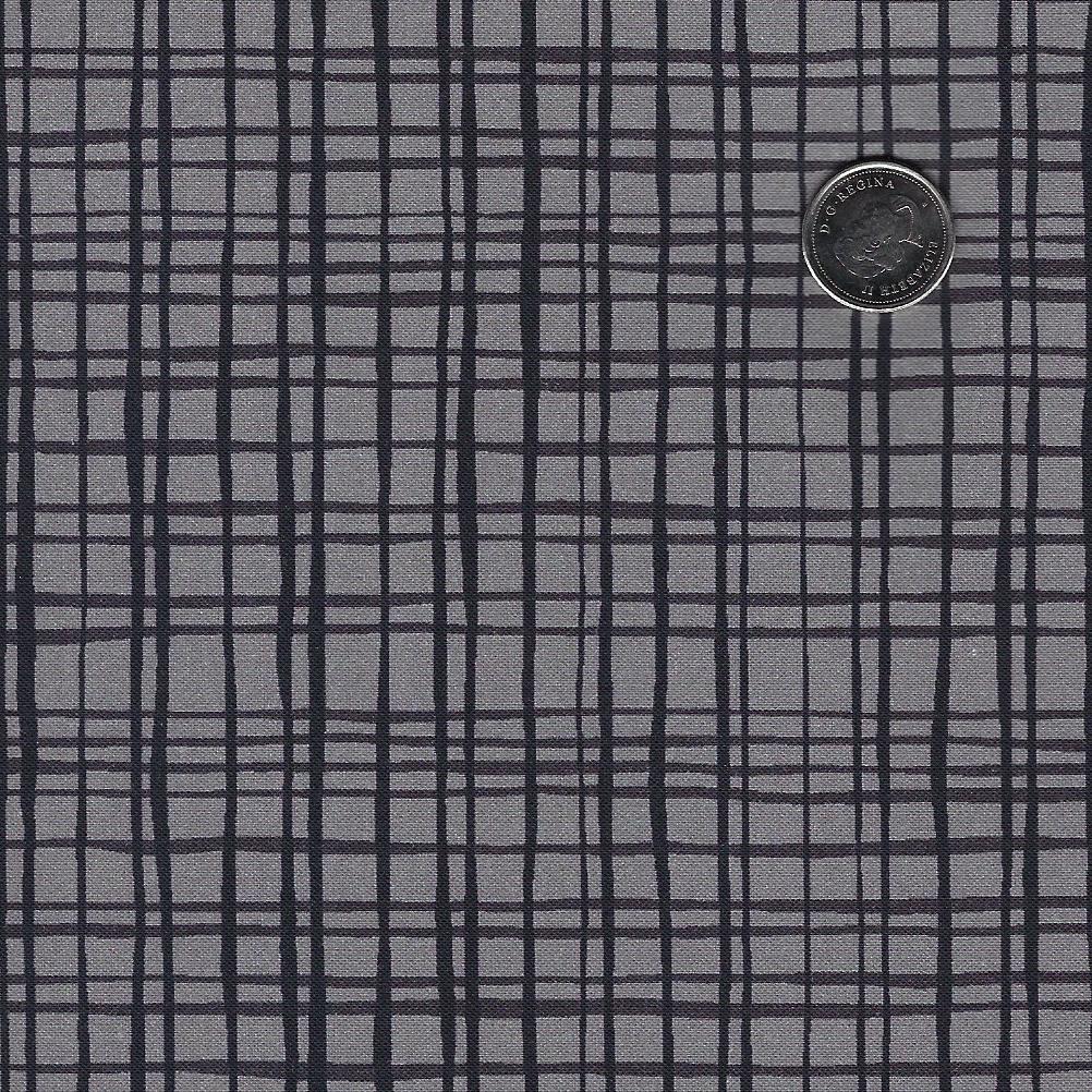 Between the Lines par Paintbrush Studio Fabrics - Black Tone on Tone