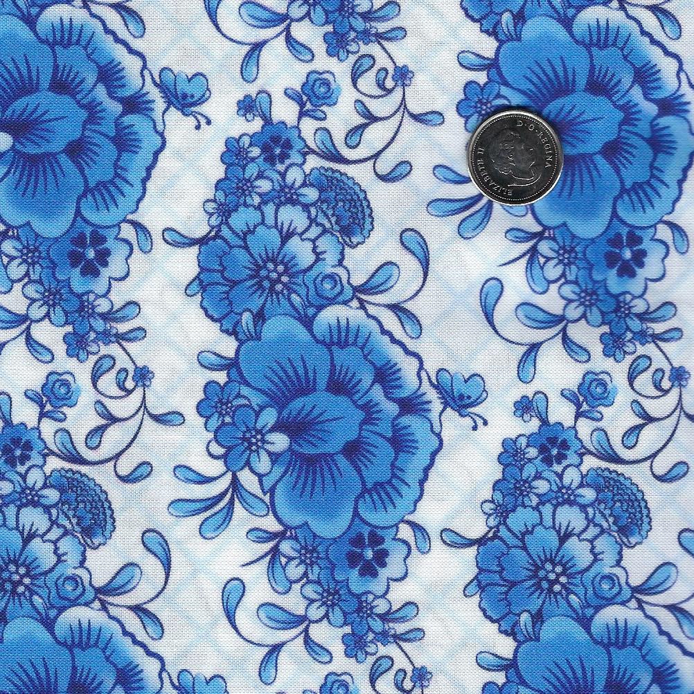 Chinoiserie by Paintbrush Studio Fabrics - Background White Flowers