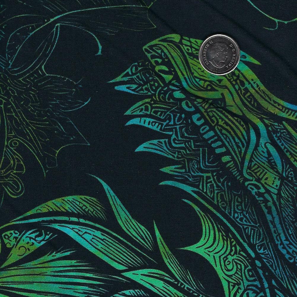 Dragons - Emerald Reign by Jason Yenter for In The Beginning Fabrics - Small Panel