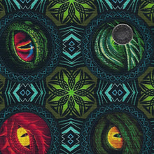 Charger l&#39;image dans la galerie, Dragons - Emerald Reign par Jason Yenter pour In The Beginning Fabrics - Dragon Eye Medallions
