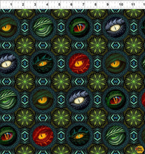 Charger l&#39;image dans la galerie, Dragons - Emerald Reign par Jason Yenter pour In The Beginning Fabrics - Dragon Eye Medallions
