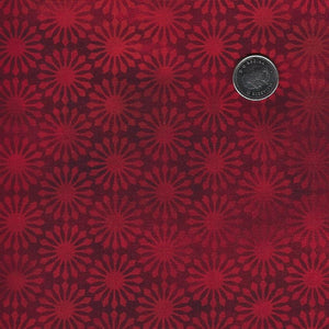 Dragons - Emerald Reign par Jason Yenter pour In The Beginning Fabrics - Background Red Medallions