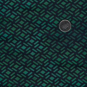 Dragons - Emerald Reign par Jason Yenter pour In The Beginning Fabrics - Background Black Green Lattice