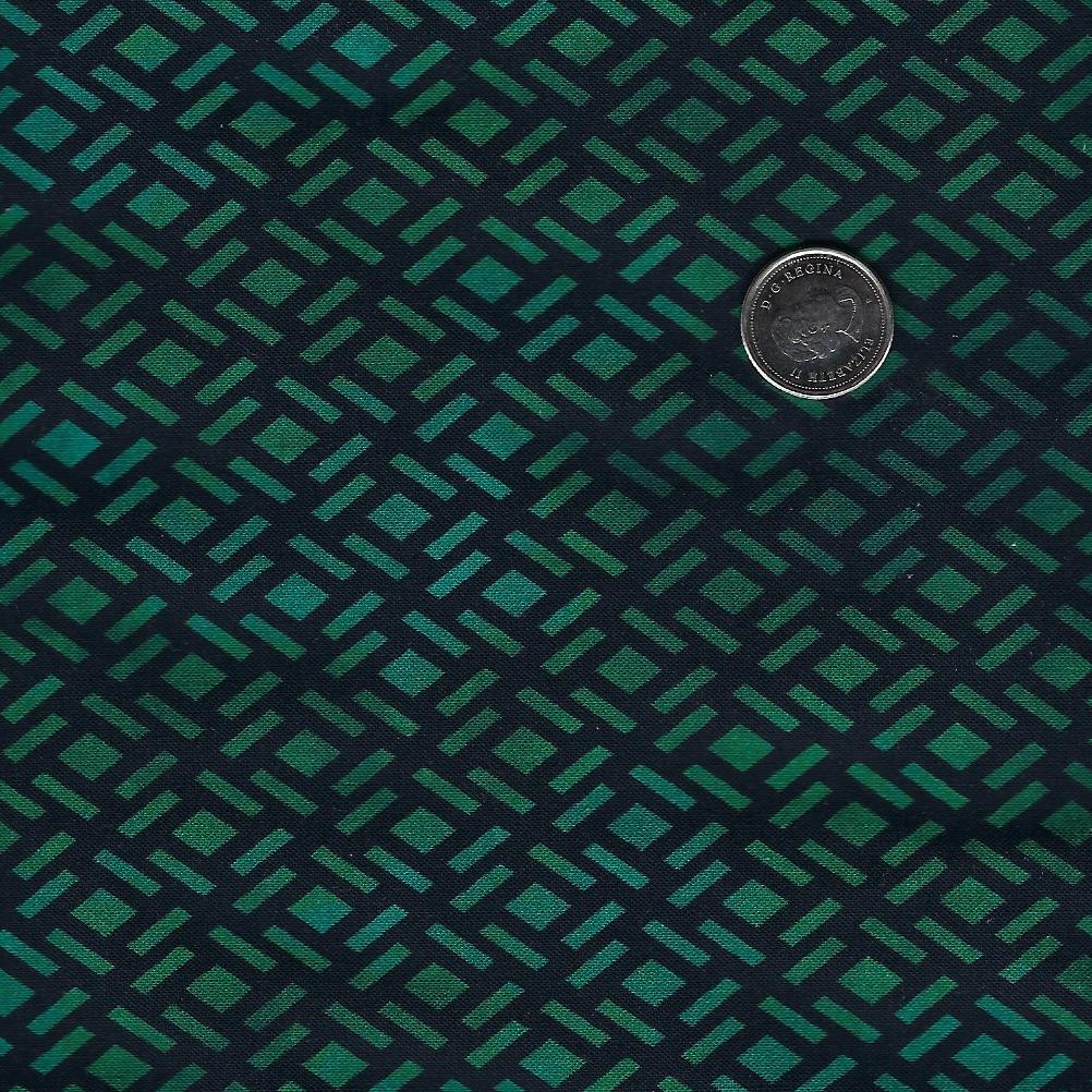 Dragons - Emerald Reign par Jason Yenter pour In The Beginning Fabrics - Background Black Green Lattice