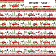 Charger l'image dans la galerie, Barnyard Christmas par Deborah Edwards pour Northcott - Background White Border Stripe
