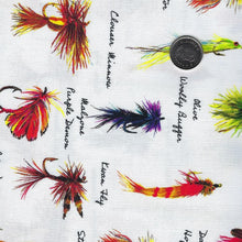 Load image into Gallery viewer, Daily Catch by Tracy Moad for RJR Fabrics - Background White Will&#39;s Lures
