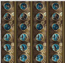Load image into Gallery viewer, Steampunk Menagerie by Jason Yenter for In The Beginning Fabrics - Border Print Background Brown
