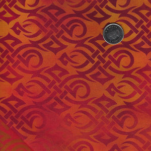 Dragons - Emerald Reign par Jason Yenter pour In The Beginning Fabrics - Flames