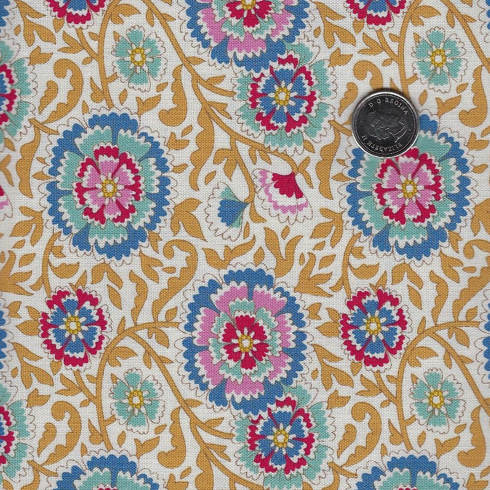 Jubilee par Tilda Fabrics - Background Mustard Elodie