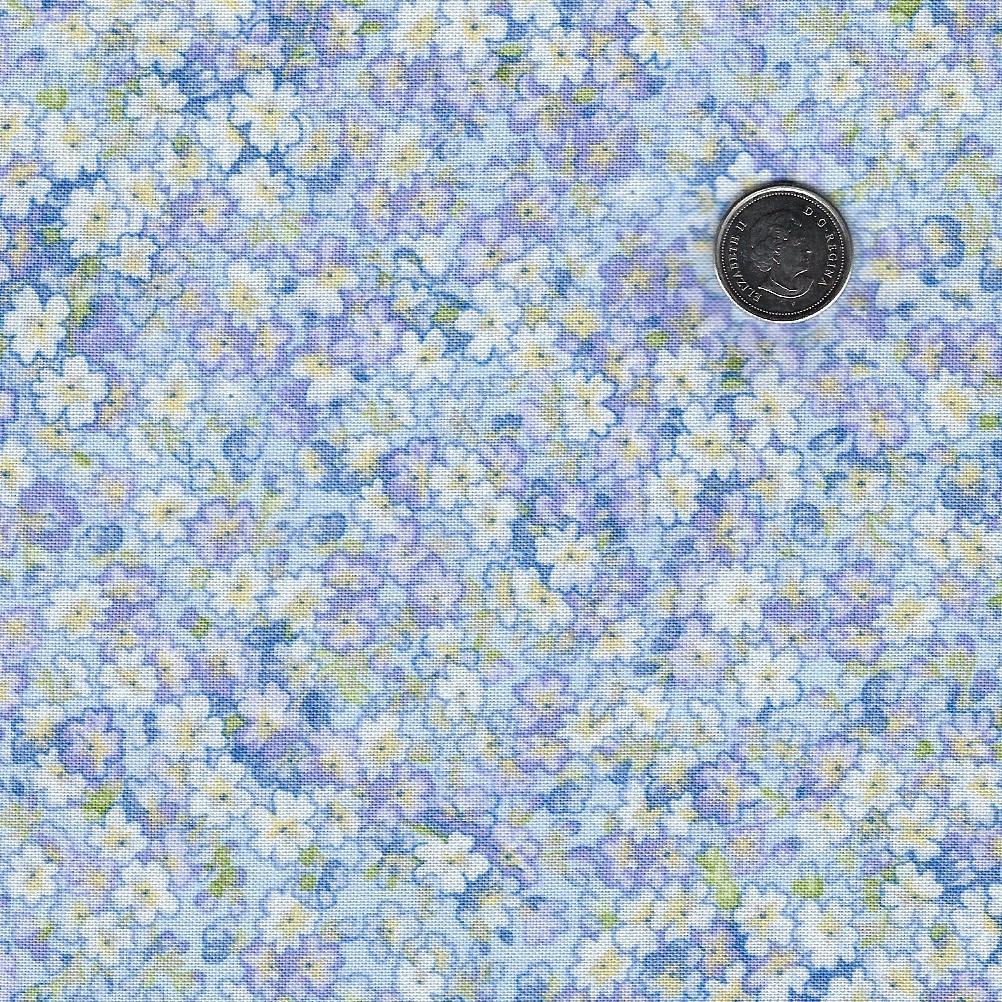 Sugar Lilac by Maywood Studio - Background Blue Lilac Petals