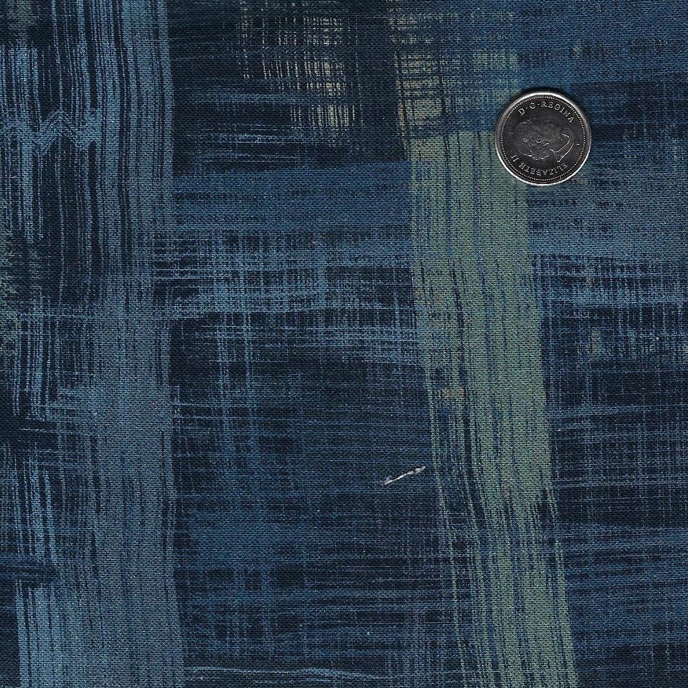 108 Inches Wide Backing - Colorfield by Maywood Studio - Navy/Tan/Green