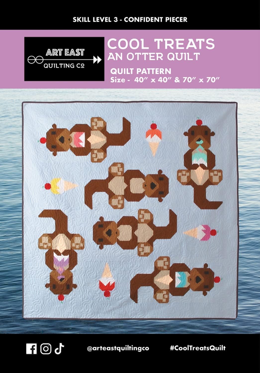 Cool Treats - An Otter Quilt par Art East Quilting Co