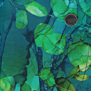 Morning Light by Deborah Edwards & Melanie Samra for Northcott - Background Blue Trees