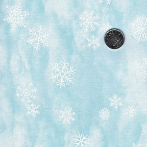 Silent Night par Abraham Hunter pour Northcott - Background Pale Blue Snow