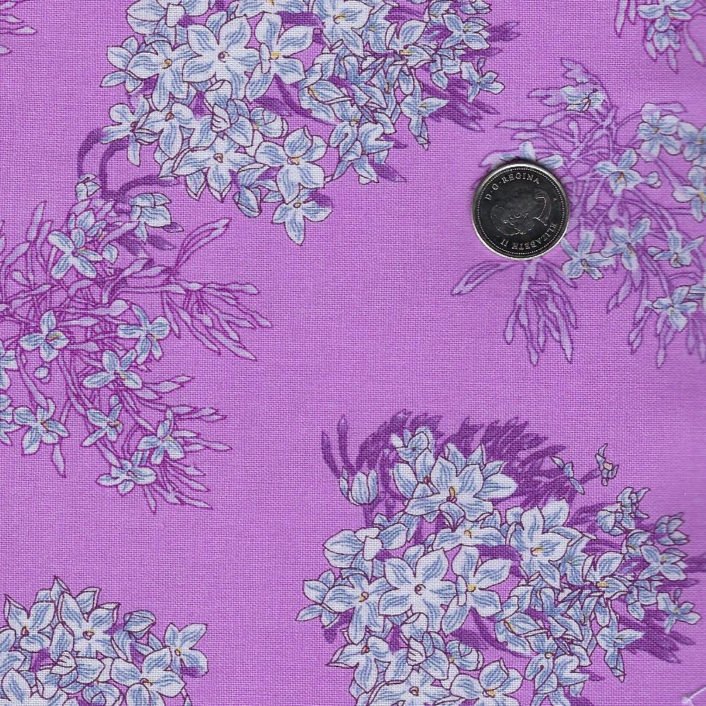 Margo by Adriana Picker for Figo Fabrics - Background Lilac Jasmine