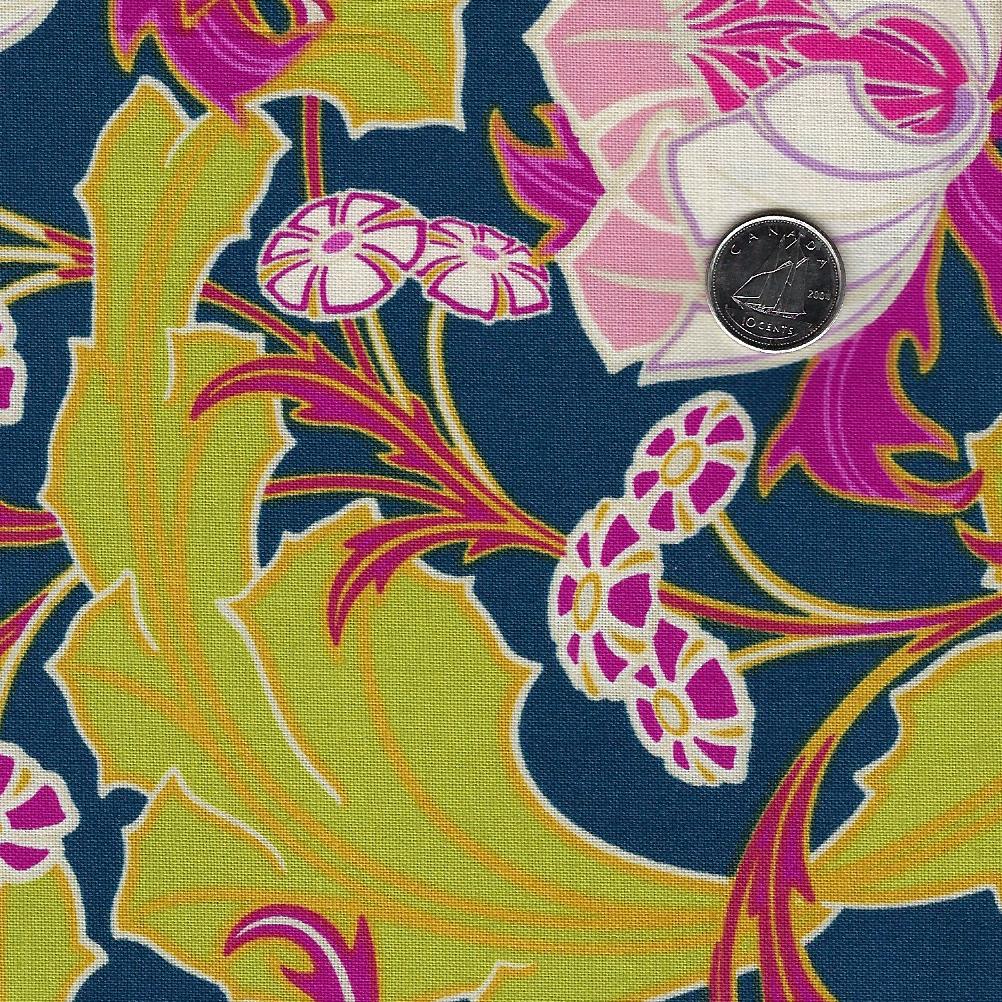 Wild Abandon by Heather Bailey for Figo Fabrics - Background Midnight Wanderlust