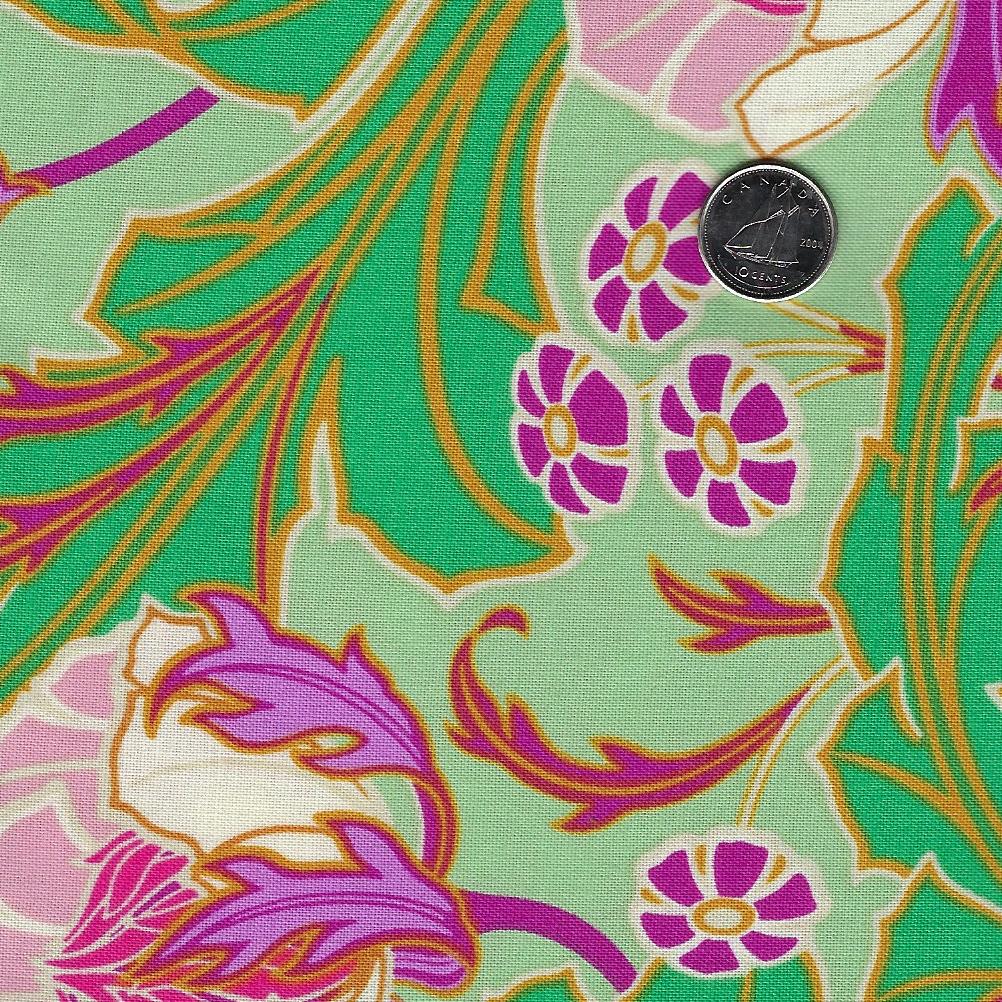 Wild Abandon by Heather Bailey for Figo Fabrics - Background Aqua Wanderlust