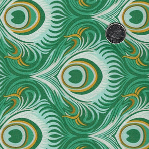 Wild Abandon by Heather Bailey for Figo Fabrics - Background Teal Seduction