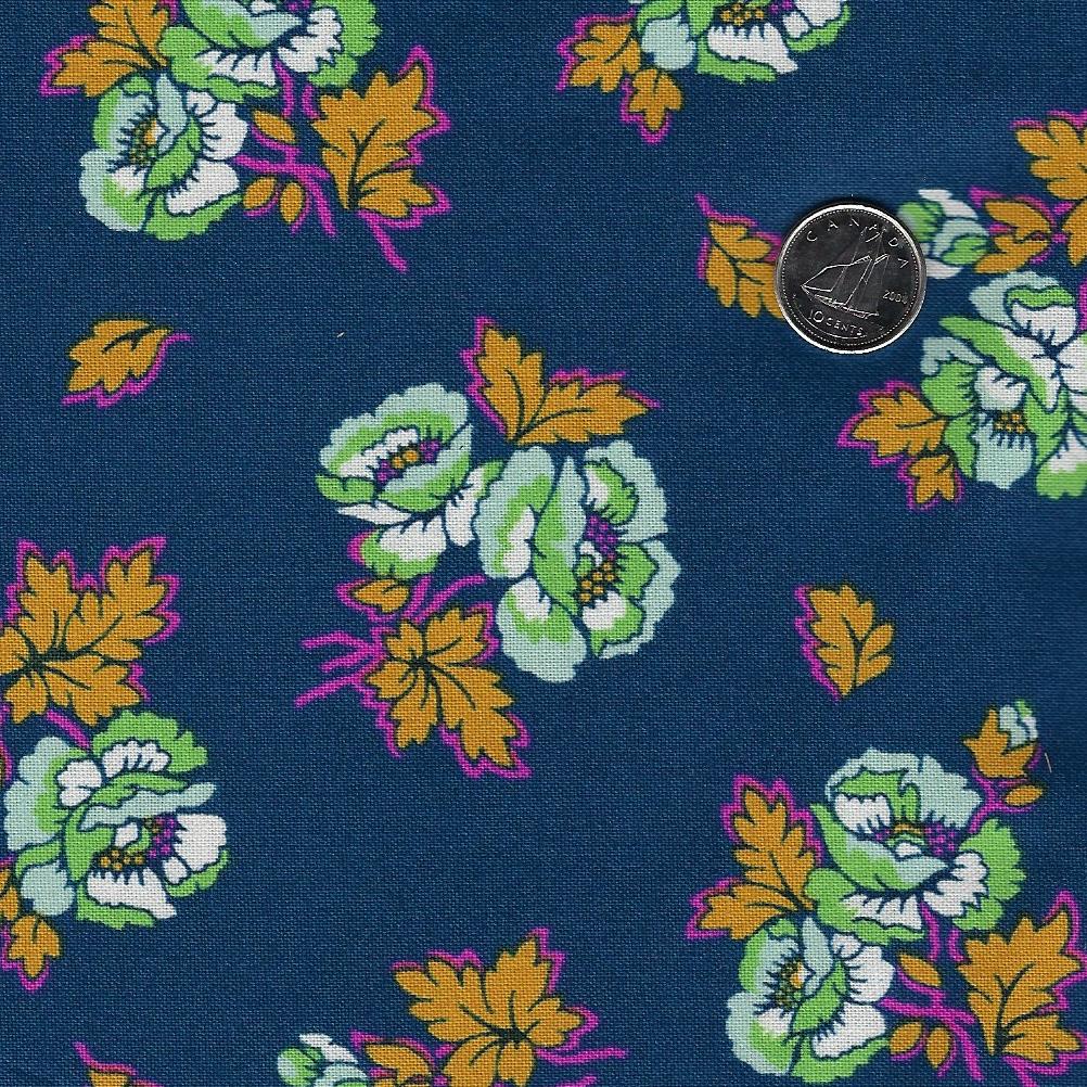 Wild Abandon by Heather Bailey for Figo Fabrics - Background Midnight Unbound