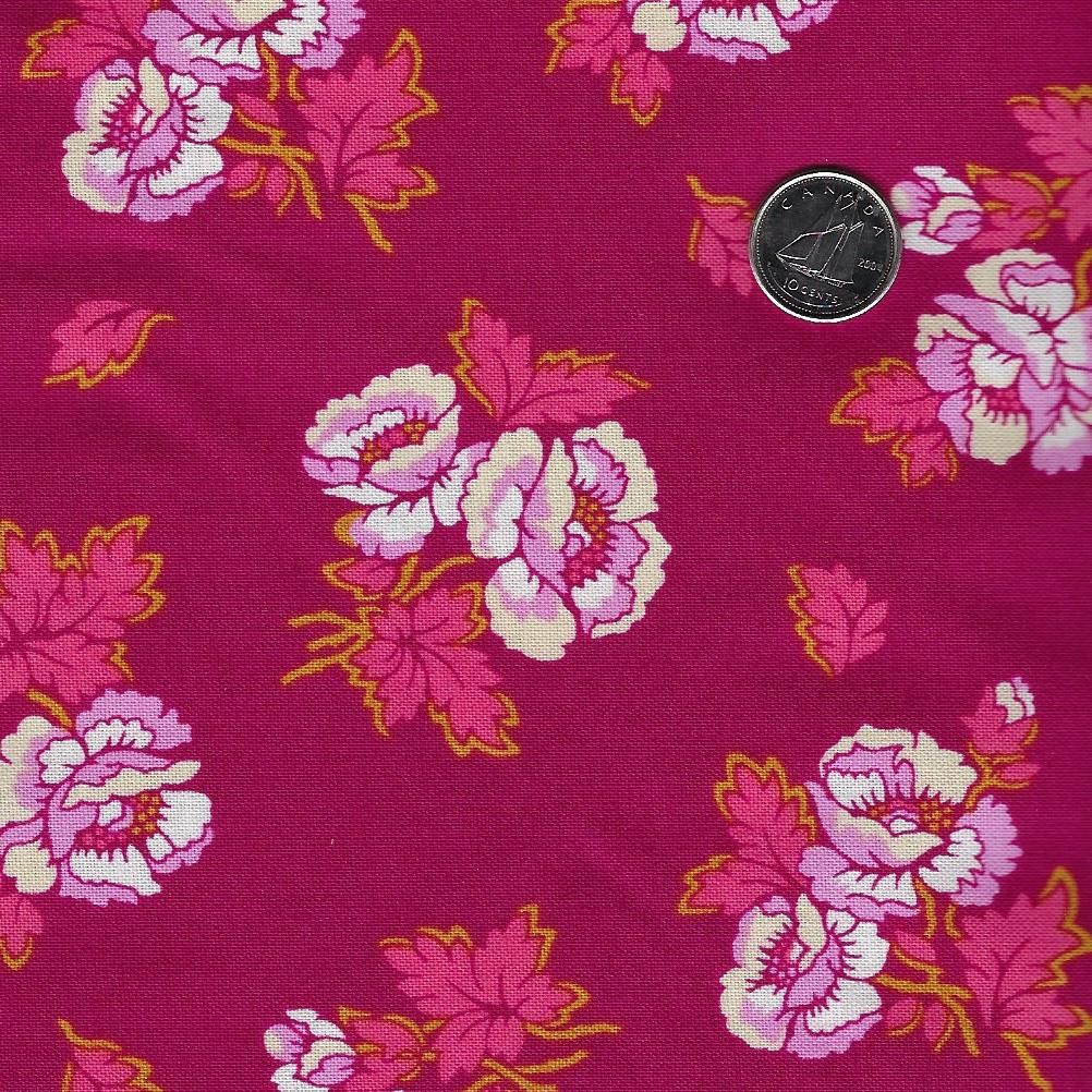 Wild Abandon par Heather Bailey pour Figo Fabrics - Background Plum Unbound