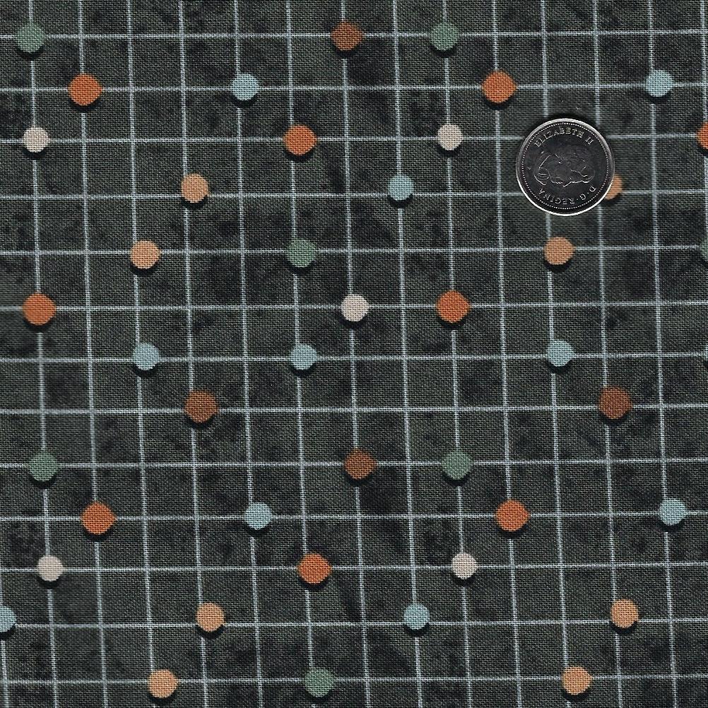 Great Journey by Bernadett Urbanovics for Figo Fabrics - Background Green Dots