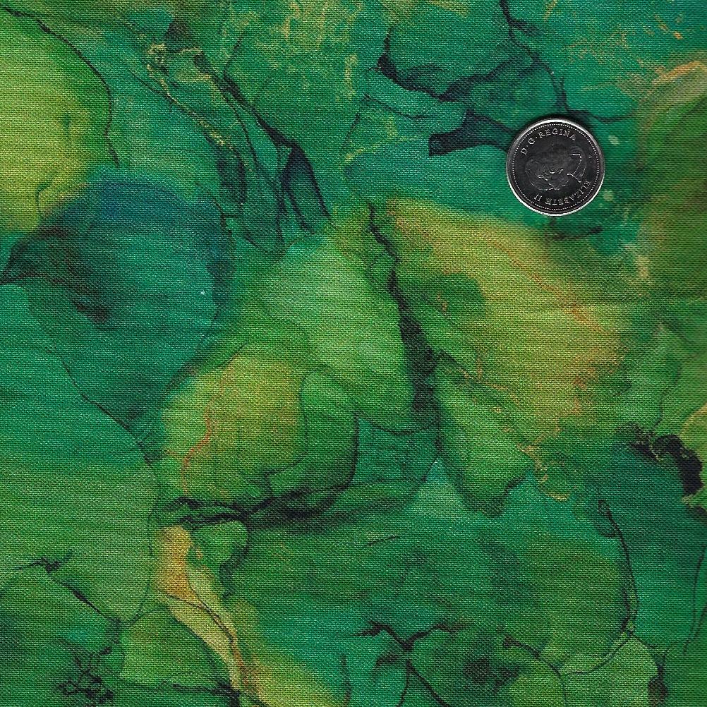 Cedarcrest Fall par Deborah Edwards and Melanie Samra pour Northcott - Background Green Ink Texture