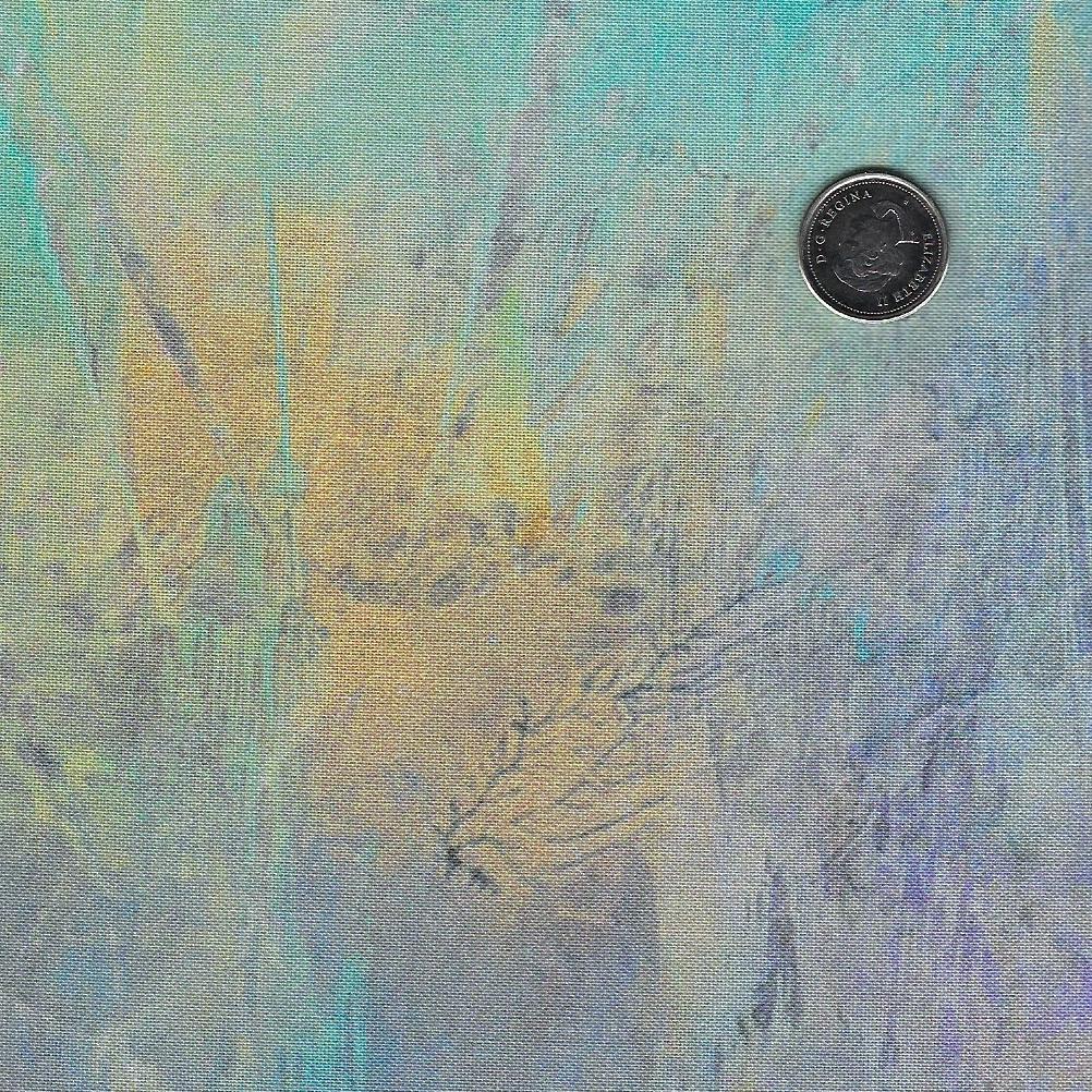 Lotus by Tim Parker for Northcott -  Background Dark Blue Lotus Ombre