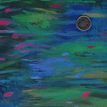Load image into Gallery viewer, Lotus by Tim Parker for Northcott - Background Dark Green Large Brushstrokes
