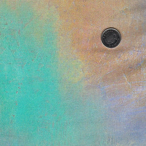 Lotus by Tim Parker for Northcott - Background Turquoise Cloudy Texture