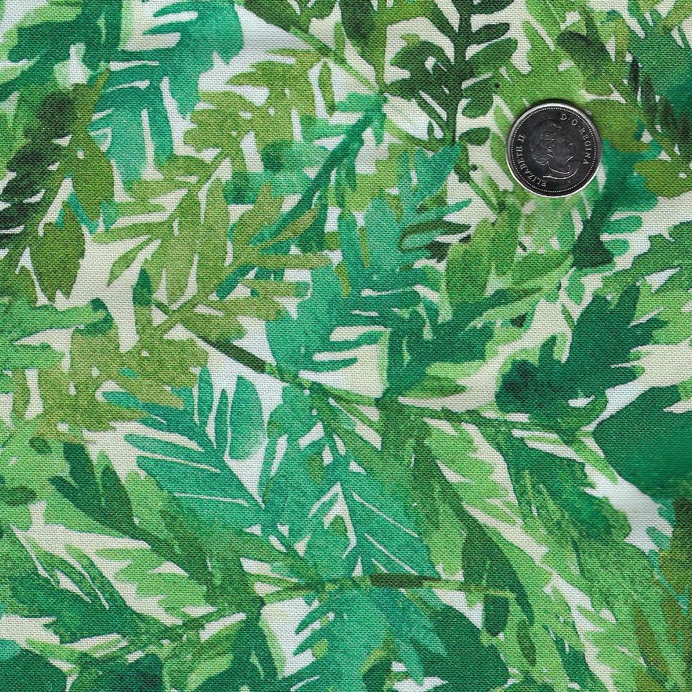 Luscious by Northcott - Background Cream Ferns