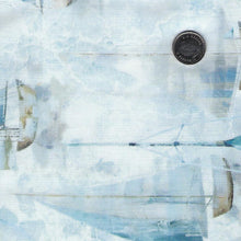 Load image into Gallery viewer, Smooth Sailing by Deborah Edwards for Northcott - Small Sail Boats in White
