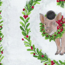 Load image into Gallery viewer, Barnyard Christmas by Deborah Edwards for Northcott - Background White Block Panel
