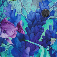 Load image into Gallery viewer, Coral Reef by Deborah Edwards and Melanie Samra for Northcott - Background Turquoise Panel Bag
