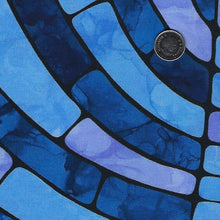 Load image into Gallery viewer, Hanukkah Lights by Deborah Edwards and Elena Belokrinitski for Northcott - Hanukkah Panel in Blue
